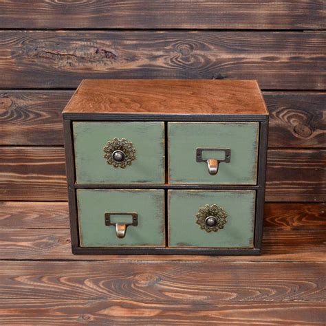 small apothecary chests with drawers